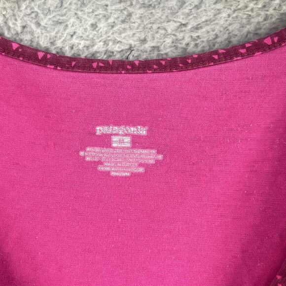 Patagonia Dress Womens Medium Organic Cotton Magenta Pink V-Neck Empire Waist - Picture 12 of 12
